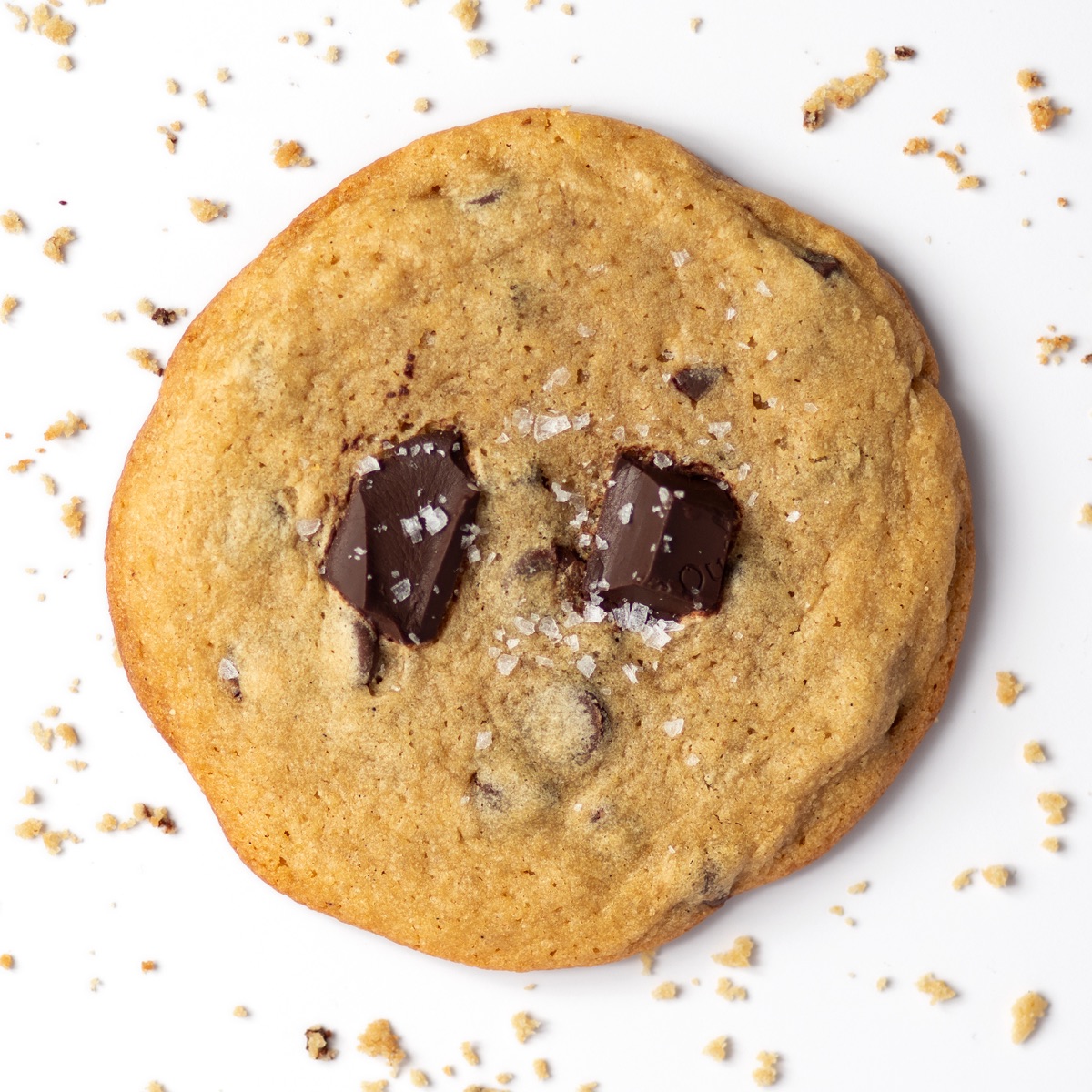 Fresh-baked chocolate chip cookies